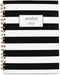 Cambridge Business Notebook, Hardcover, 80 Sheets, Black/White Stripe Fashion, 9-1/2 x 7 Inches (59012)