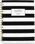 Cambridge Business Notebook, Hardcover, 80 Sheets, Black/White Stripe Fashion, 9-1/2 x 7 Inches (59012)