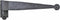 Renovators Supply Manufacturing Black Offset Strap Lift Off Pintle Hinge 11" X
