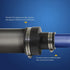Supply Giant Flexible PVC Reducing Coupling, 6I54 with Stainless Steel Clamps, 3.5" x 1.9" Inner Diameter