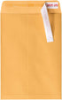 JAM PAPER 7 1/2 x 10 1/2 Open End Catalog Envelopes with Peel and Seal Closure, Brown Kraft Manila, 50/Pack