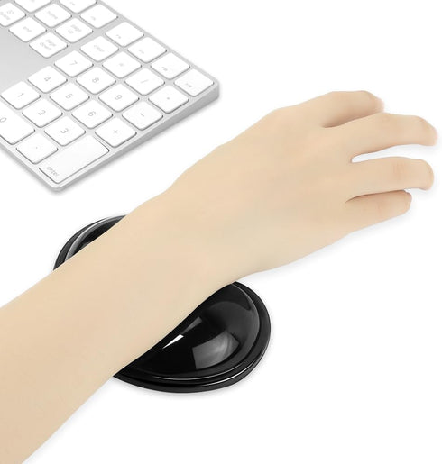 Soft Mouse Wrist Rest Pad, Comfortable Cool Silicone Gel Ergonomic Cushion for Laptop Computer Office & Home (Black)