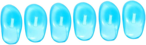 3pairs IMIKEYA Professional Silicone Ear Covers for Hair Dye Soft and Ear Tool for Hair Salon Use Sky Earmuffs