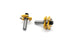 TMAX 2 pc Tongue and Groove Set, Router Bit Set, Wood Door Flooring 3 Teeth Adjustable, 1/2 Inch Shank Woodworking Tool