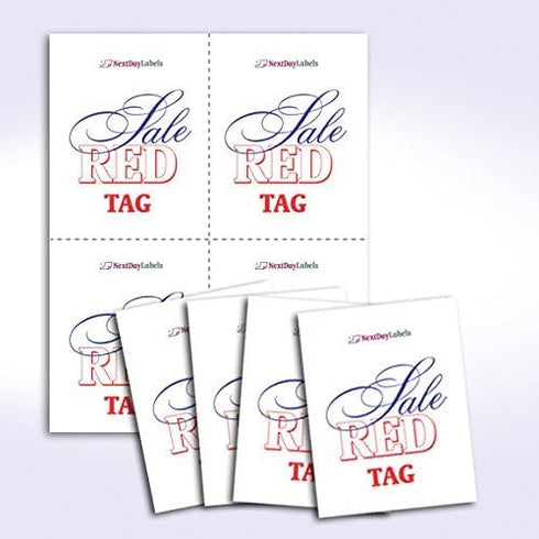 NextDayLabels 8-1/2" x 11" Laser/Inkjet Postcards, 200 Cards (4 Per Page, 4-1/4" x 5-1/2" Each Card | White)