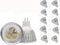10 Pack MR16 LED Bulbs, 3W Warm White Light, GU5.3, 12V LED Spotlight, 20W Halogen Equivalent