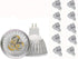 10 Pack MR16 LED Bulbs, 3W Warm White Light, GU5.3, 12V LED Spotlight, 20W Halogen Equivalent