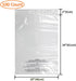 Belinlen 100 Count 18x24 Inch Self Seal Clear Poly Bags for Packaging, Shipping & FBA with Permanent Adhesive