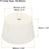 MECCANIXITY Rubber Tapered Plug 51mm to 62mm with 8mm Hole Test Tubes Bungs Stopper White for Lab Home 4 Pieces