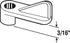 Prime-Line L 5720 Plastic Screen Clips, 3/16 In. Offset, Plastic, Black, With Fasteners 12 Pcs (1 Pack)
