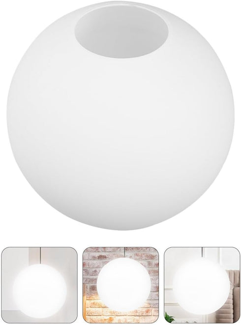 8 Inch 30mm Levemolo Frosted Glass Globe Lamp Shade round Ball Replacement Ceiling Light Cover for Wall Sconce