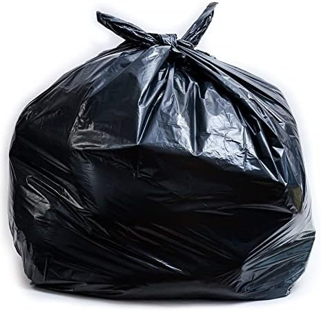 58 (20) EcoQuality Strong Black Trash Bags Gallon Wastebasket Receptacle Can Liner Large Heavy Duty Garbage Bags