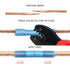 200pcs Heat Shrink Butt Connectors Terminals, Electronic Insulated Waterproof Marine Automotive Copper Wire Electrical