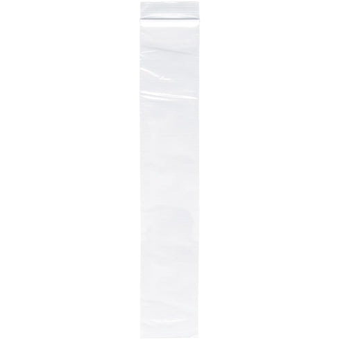Plymor 2" x 12" Zipper Reclosable Plastic Bags - Case of 1,000 - 2 Mil
