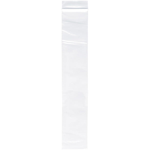 Plymor 2" x 12" Zipper Reclosable Plastic Bags, 2 Mil (Pack of 200)