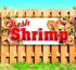 TampaPrinting Fresh Shrimp Cooked Banner 13 oz | Non-Fabric | Heavy-Duty Vinyl Single-Sided