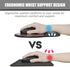 Ergonomic Leather Mouse Pad with Wrist Support - Non-Slip Rubber Base, Memory Foam, Waterproof Surface (Round-Brown)
