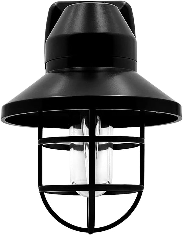 Maxxima Decorative Vintage LED Night Light - Farmhouse Plug-in Wall Outlet Light,