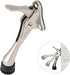 Door Stopper, One-Touch Semi-Automatic Metal with Non-Slip Rubber Tip for Wood, Concrete, Tiled, Carpeted Floors (4inch