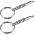 2 Pcs Quick Release Pin with Drop Cam & Spring - Diameter 1/4"(6.3mm), Usable Length 1.3"(33mm), Full 316 Stainless