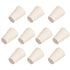 uxcell White Tapered Solid Rubber Stopper for Lab Tube - Size 000 (10 Pcs)