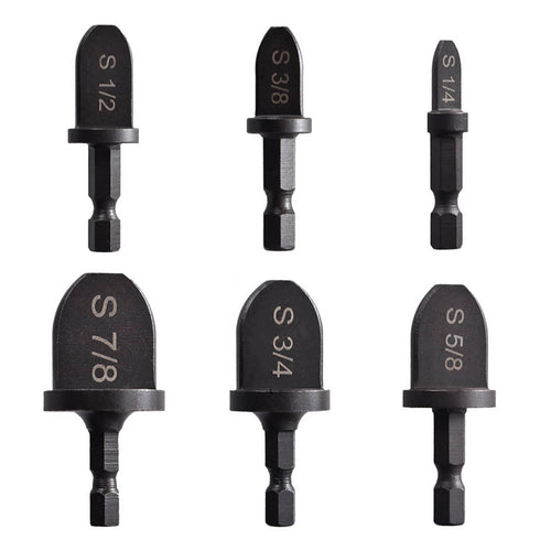 Hymnorq HVAC Tube Swaging Tool 6PC Drill Bit Set for Copper Pipe Expander Bit for Air Conditioner Repairing