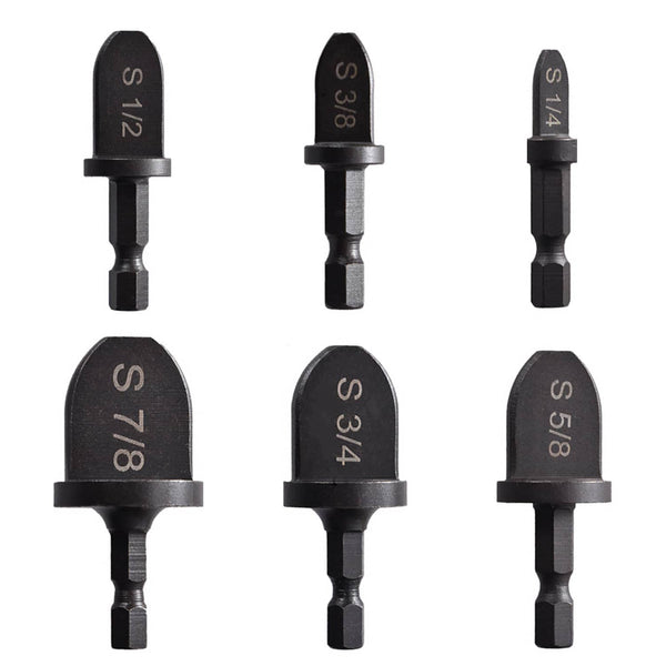 Hymnorq HVAC Tube Swaging Tool 6PC Drill Bit Set for Copper Pipe Expander Bit for Air Conditioner Repairing
