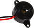 Walfront 23mm 12mm 100mm Piezoelectric Buzzer, Active Sound Electronic Sounder with Integrated Driver for Computers