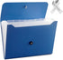 Expanding File Folder Organizer, 13 Pockets Accordion Filing Folder for Documents, Aesthetic Paper Organizer, Blue