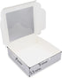 24pcs 9x9x2.5 Inch Pie Boxes White Bakery Boxes Cake Boxes with Window for Pies, Donuts, Cookies, Muffins, Chocolates, Party