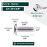 1/4-20 x 3/4" Hex Socket Head Cap Screws, 304 Stainless Steel, 25 PCS