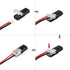 25 PCS Double-Wire Plug-in Connector for 2 Pin 2 Way LED Strip Lights with Locking Buckle