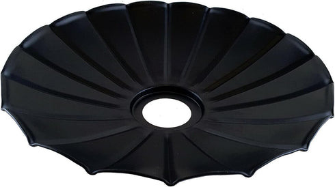 22cm, Umbrella Shape Metal Lamp Shade Black Pendant Light Shade, Easy Fit Ceiling Lamp Shade Replacement for Pendant