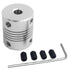 AFUNTA 5 Pcs Flexible Couplings 5mm to 8mm for NEMA 17 Stepper Motors - Compatible with Small CNC Machines & 3D Printers