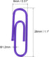 MECCANIXITY Paper Clips Small Size 1.1 Inch Vinyl Coated to Prevent Tearing Pages with Box for Organize Office Home Purple Count 600 by MECCANIXITY