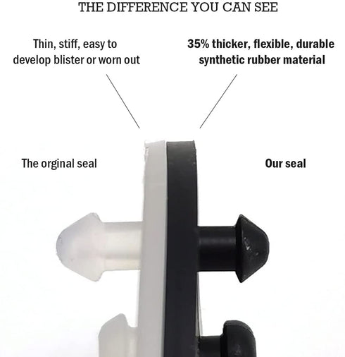 Flapper Seal Gaskets to Fix American Standard Vormax Toilet Leaking, Replace Part#7381424-100.0070A (2 Pack)