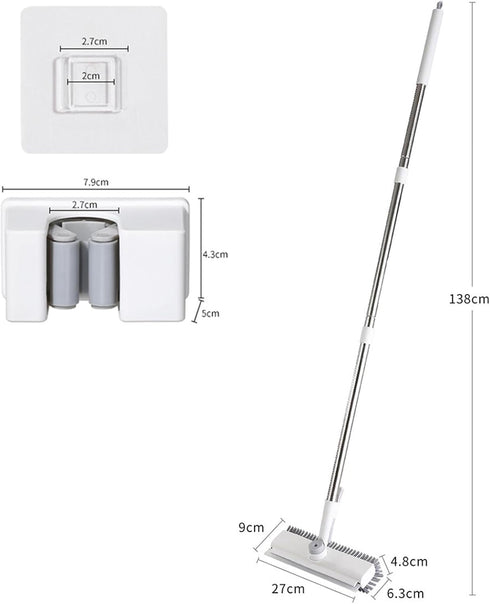 Generic 3 1 2026 in Adjustable Scrub Brush, New Floor Scrub Brush with Long Handle Equipped with Hidden Hooks Heavy
