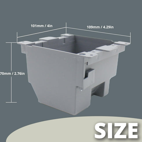 Old Work Electrical Box 2 Gang Extra Deep, PVC Junction Box for Switch, 26 CU.in. Electrical Outlet Box