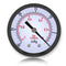 Mini Vacuum Pressure Gauge, 1/4" BSPT Thread, Dual Scale Vacuum Gauge for Water, Oil, Air, 0~-30inHg/0~-1bar Range