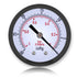 Mini Vacuum Pressure Gauge, 1/4" BSPT Thread, Dual Scale Vacuum Gauge for Water, Oil, Air, 0~-30inHg/0~-1bar Range
