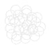 uxcell Silicone O-Rings, 27mm OD 24mm ID 1.5mm Width VMQ Seal Gasket, White, Pack of 30 for Pipe Repair