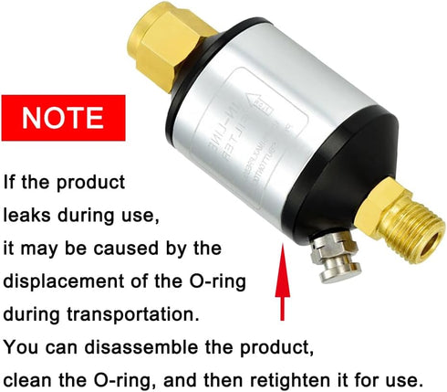 Joywayus Water Oil Separator for Air Line, 1/4" NPT Inlet and Outlet, 150PSI Air Tool Accessory