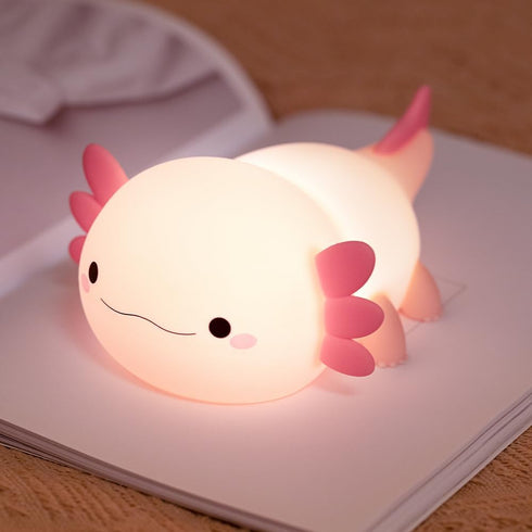 ZhuoZongDZ Axolotl Night Light for Kids, Touch Baby Silicone Lamp,Toddler Night Light for