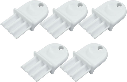 Kemcatui 10Pcs Paper Towel Dispenser Key, Waffle Toilet Paper Key Tissue Dispenser Key with Ring, Napkin Holder Key