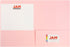 JAM PAPER Premium Matte Cardstock Twin Pocket Folders - Baby Pink Pastel (6/Pack)