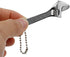 2pcs 2.5 inch + 4 inch Mini Size Adjustable Wrench, Silverl Small Spanner Nut Wrench Repair Tool
