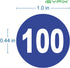 iSYFIX Blue Consecutive Number Stickers 1 to 100, 1-inch, Vinyl Self Adhesive Premium Decal for Organizing,