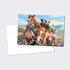 Tree-Free Greetings EcoNotes 12 Count Horses Selfie Notecard Set with Envelopes, 4 x 6 Inches