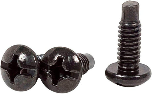Monoprice 12/24 Screw for Rack, 50 Piece, Black, Carbon Steel, 19mm
