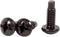 Monoprice 12/24 Screw for Rack, 50 Piece, Black, Carbon Steel, 19mm
